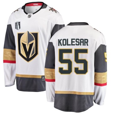Breakaway Fanatics Branded Youth Keegan Kolesar Vegas Golden Knights Away 2023 Stanley Cup Final Jersey - White
