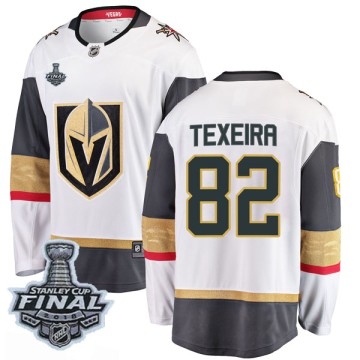 Breakaway Fanatics Branded Youth Keoni Texeira Vegas Golden Knights Away 2018 Stanley Cup Final Patch Jersey - White