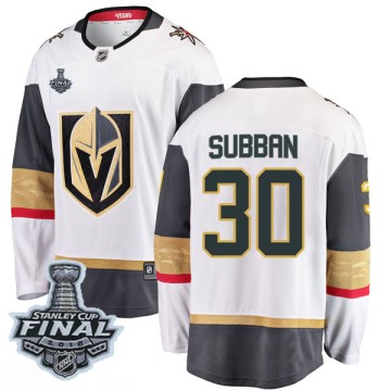 Breakaway Fanatics Branded Youth Malcolm Subban Vegas Golden Knights Away 2018 Stanley Cup Final Patch Jersey - White