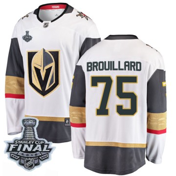 Breakaway Fanatics Branded Youth Nikolas Brouillard Vegas Golden Knights Away 2018 Stanley Cup Final Patch Jersey - White