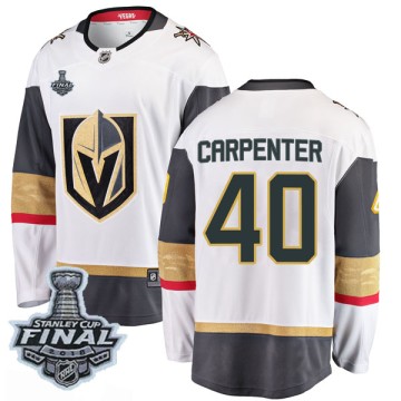 Breakaway Fanatics Branded Youth Ryan Carpenter Vegas Golden Knights Away 2018 Stanley Cup Final Patch Jersey - White