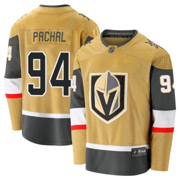 Premier Fanatics Branded Men's Brayden Pachal Vegas Golden Knights Breakaway 2020/21 Alternate Jersey - Gold