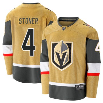 Premier Fanatics Branded Men's Clayton Stoner Vegas Golden Knights Breakaway 2020/21 Alternate Jersey - Gold