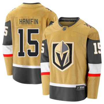 Premier Fanatics Branded Men's Noah Hanifin Vegas Golden Knights Breakaway 2020/21 Alternate Jersey - Gold