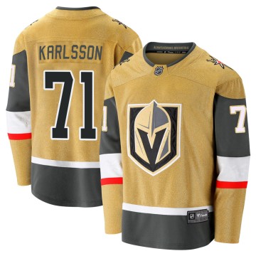 Premier Fanatics Branded Men's William Karlsson Vegas Golden Knights Breakaway 2020/21 Alternate Jersey - Gold