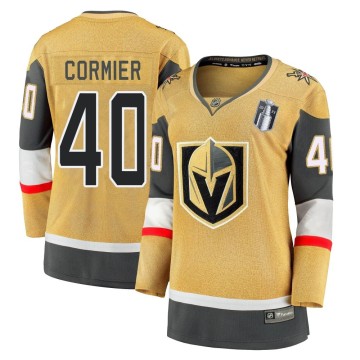 Premier Fanatics Branded Women's Lukas Cormier Vegas Golden Knights Breakaway 2020/21 Alternate 2023 Stanley Cup Final Jersey - 