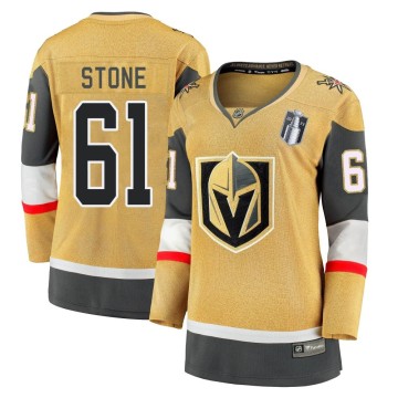 Premier Fanatics Branded Women's Mark Stone Vegas Golden Knights Breakaway 2020/21 Alternate 2023 Stanley Cup Final Jersey - Gol