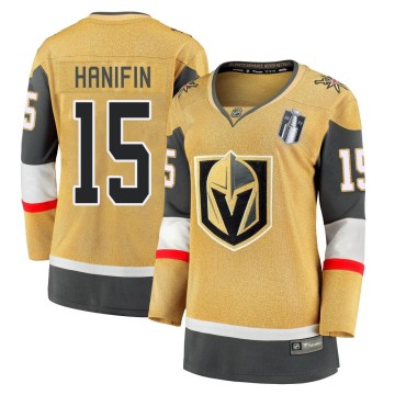 Premier Fanatics Branded Women's Noah Hanifin Vegas Golden Knights Breakaway 2020/21 Alternate 2023 Stanley Cup Final Jersey - G