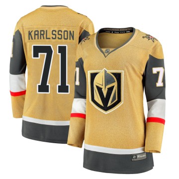 Premier Fanatics Branded Women's William Karlsson Vegas Golden Knights Breakaway 2020/21 Alternate Jersey - Gold