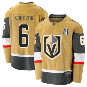 Premier Fanatics Branded Youth Kaedan Korczak Vegas Golden Knights Breakaway 2020/21 Alternate 2023 Stanley Cup Final Jersey - G
