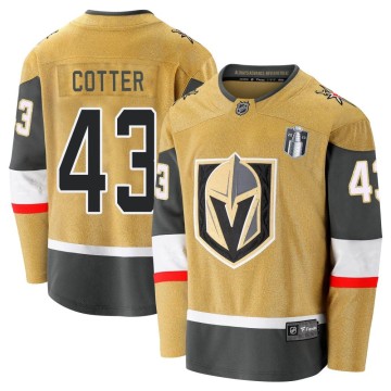 Premier Fanatics Branded Youth Paul Cotter Vegas Golden Knights Breakaway 2020/21 Alternate 2023 Stanley Cup Final Jersey - Gold